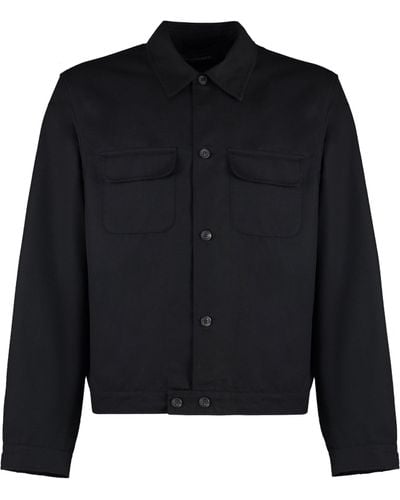 Our Legacy Overshirt in misto cotone - Nero