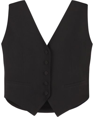 Nina Ricci Single-breasted Vest - Black