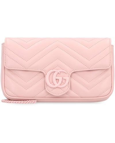Gucci GG Marmont Quilted Leather Mini-bag - Pink