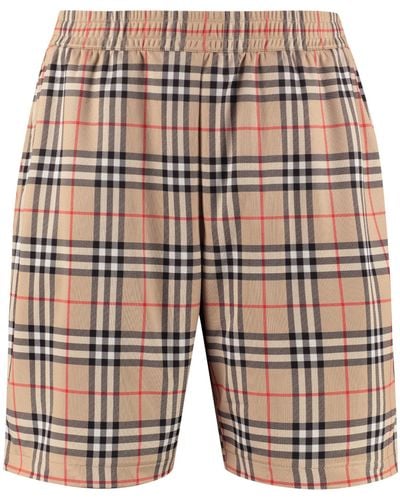 Burberry Checked Shorts - Multicolour