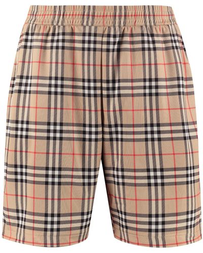 Burberry Shorts con motivo check - Multicolore