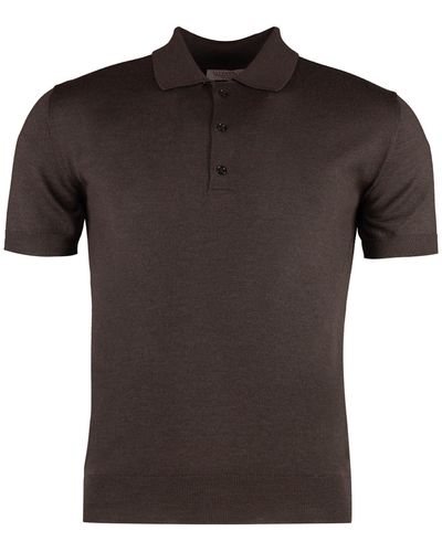 Valentino Short Sleeve Polo Shirt - Black