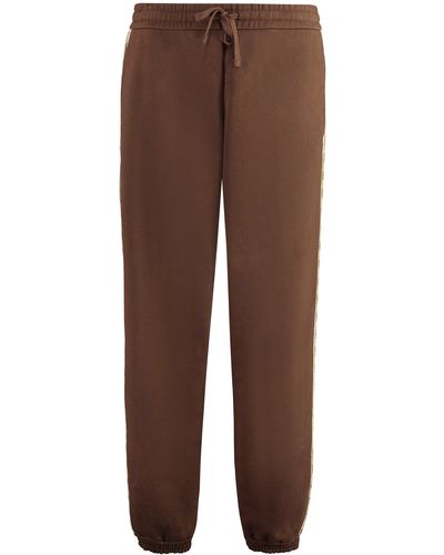 Gucci Cotton Track-Pants - Brown