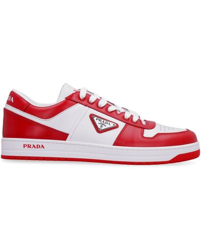 Prada Downtown Leather Low-top Trainers - Multicolour