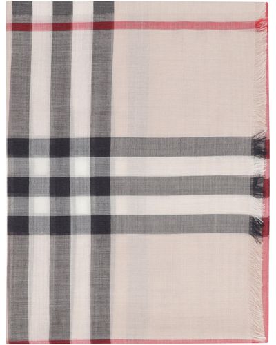 Burberry Wool And Silk Scarf - Multicolor