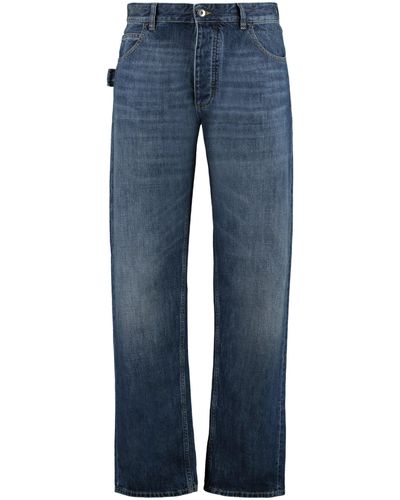 Bottega Veneta Jeans straight leg a 5 tasche - Blu