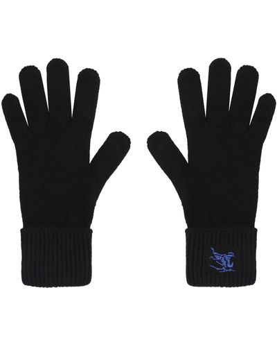 Burberry Knitted Gloves - Black