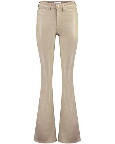 Pinko High-rise Flared Jeans - Natural
