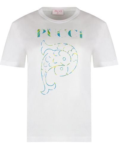 Emilio Pucci T-shirt con logo - Bianco