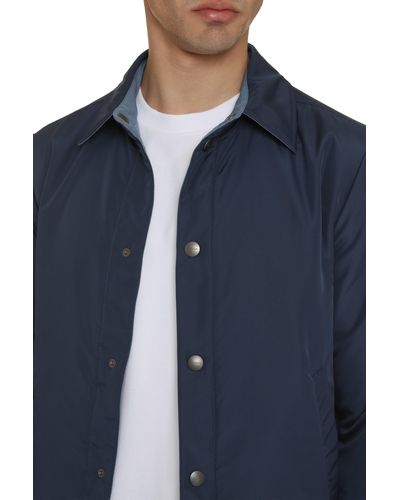 Canali Techno Fabric Jacket - Blue