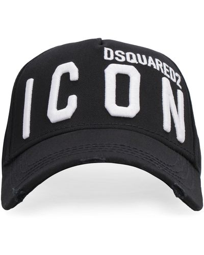 DSquared² Black & White Icon Baseball Cap