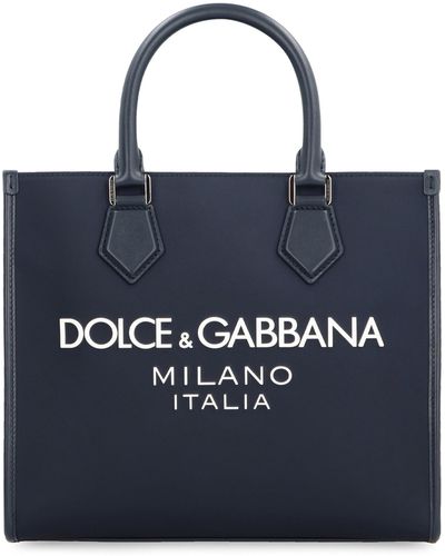 Dolce & Gabbana Tote bag in nylon - Blu
