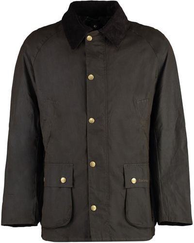 Barbour Giacca Ashby Wax in cotone cerato - Nero