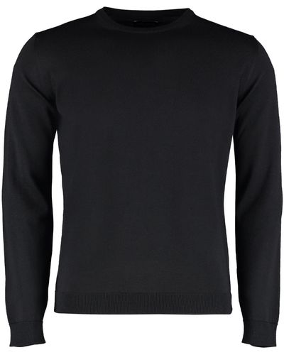 Roberto Collina Crew-neck Wool Sweater - Black