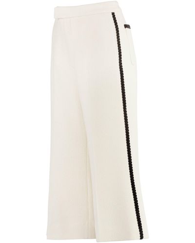 Gucci Pantaloni in tweed - Bianco