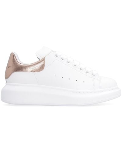 Alexander McQueen Larry Leather Trainers - White