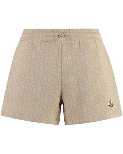 Moncler Shorts in cotone - Neutro