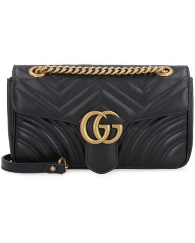 Gucci Marmont Quilted Leather Bag - Grey
