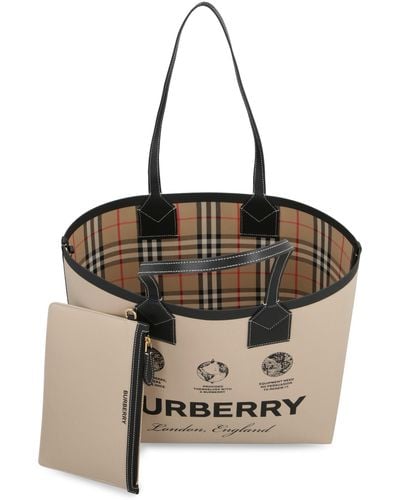 Burberry Tote bag London in tela - Nero