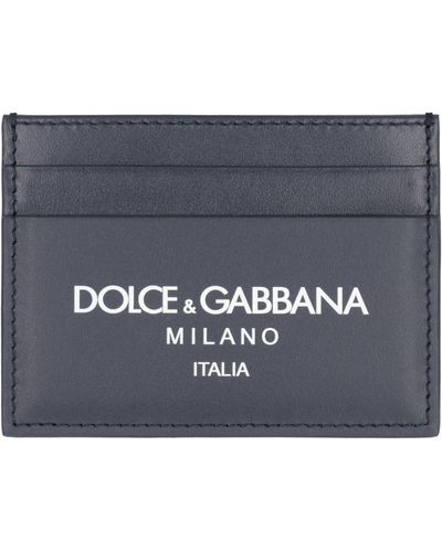 Dolce & Gabbana Portacarte in pelle - Grigio