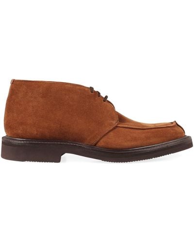 Tricker's David Suede Lace-up Shoes - Brown