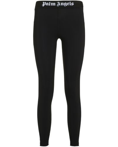 Palm Angels Leggings in tessuto tecnico - Nero