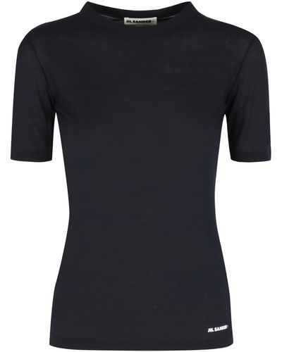 Jil Sander Set da tre t-shirt in cotone - Nero