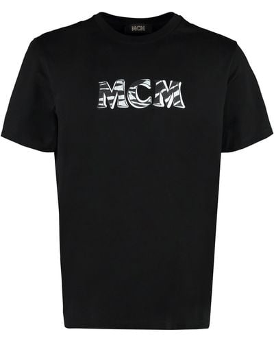 MCM T-shirt girocollo in cotone - Nero