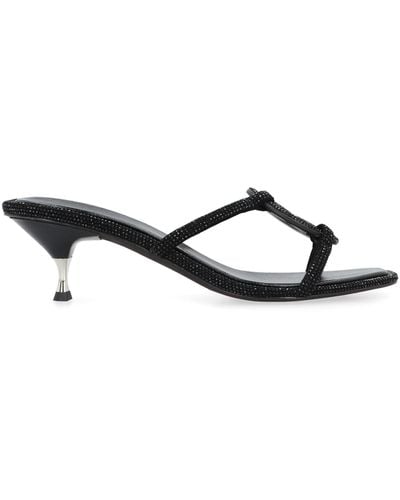Tory Burch Miller Leather Sandals - Black