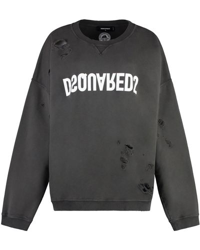 DSquared² Cotton Crew-neck Sweatshirt - Black