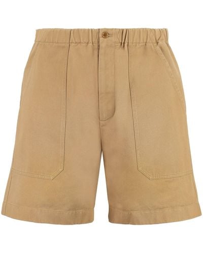 Gucci Cotton Bermuda Shorts - Natural