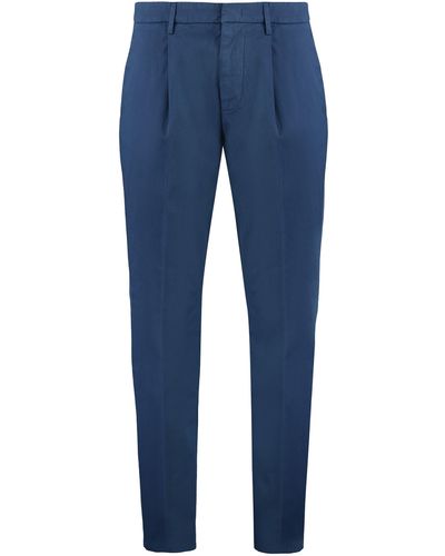 Dondup Ralp Cotton Chino Trousers - Blue