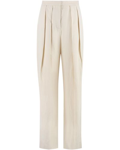 Stella McCartney Pantaloni in viscosa stretch - Bianco