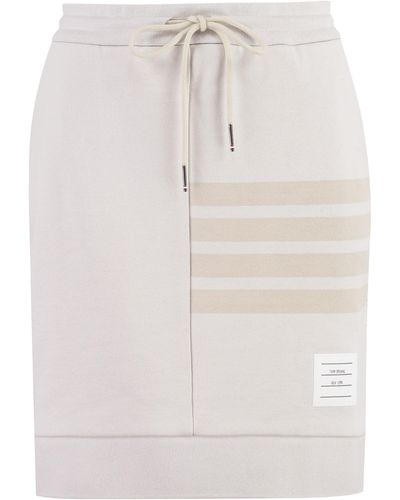 Thom Browne Cotton Mini-skirt - Gray