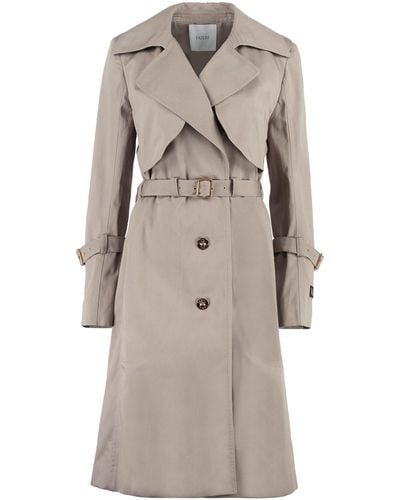 Patou Trench coat in gabardine - Neutro