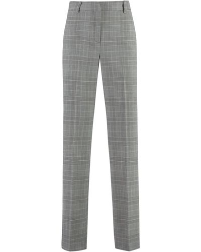 PT01 Prince-of-wales Checked Trousers - Grey