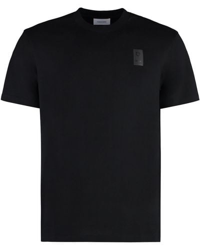 Ferragamo Cotton Crew-Neck T-Shirt - Black