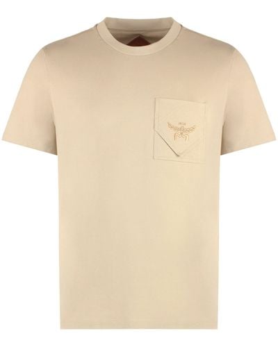 MCM T-shirt girocollo in cotone - Neutro