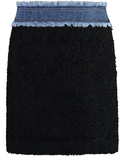 Dolce & Gabbana Tweed Mini-skirt - Black