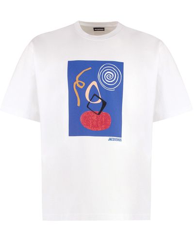 Jacquemus T-shirt girocollo Cuadro in cotone - Blu