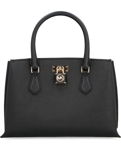 MICHAEL Michael Kors Ruby Leather Handbag - Black