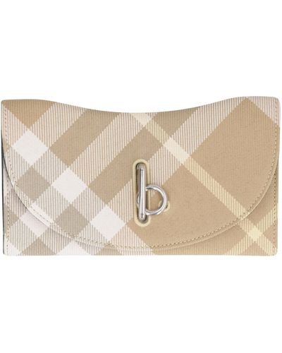 Burberry Rocking Continental Wallet - Natural