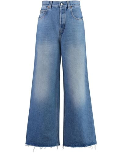 Gucci High-waist Wide-leg Jeans - Blue