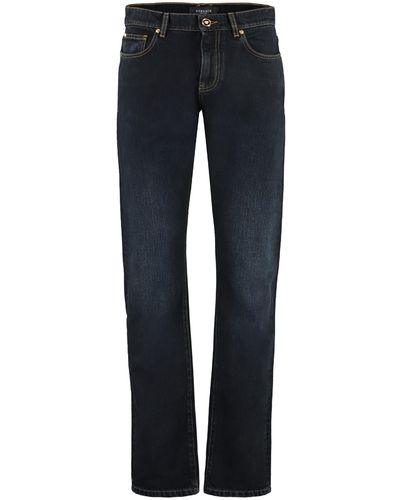 Versace Jeans straight leg a 5 tasche - Blu