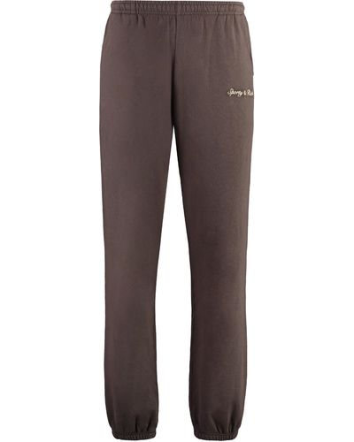 Sporty & Rich Cotton Track-pants - Brown