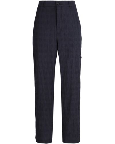 Emporio Armani Technical Fabric Pants - Blue