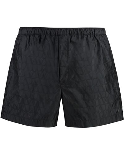 Valentino Nylon Swim Shorts - Black