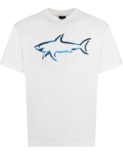 Paul & Shark Logo Cotton T-Shirt - White