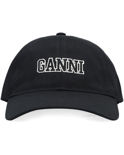 Ganni Logo Baseball Cap - Black