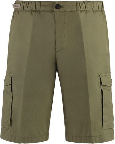 Paul & Shark Cotton Bermuda Shorts - Green